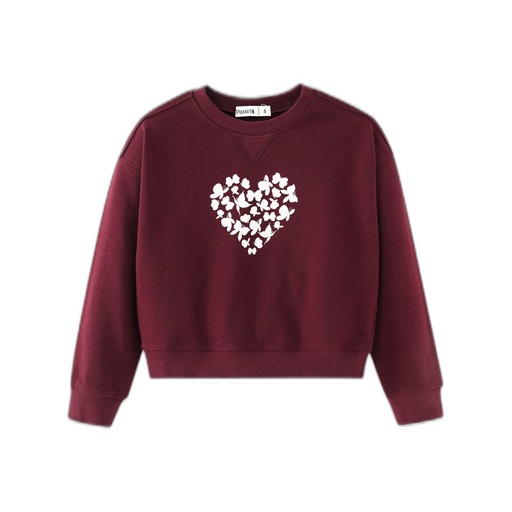 [F26-WGT601-BG] GRAPHIC HEART SWEATSHIRT
