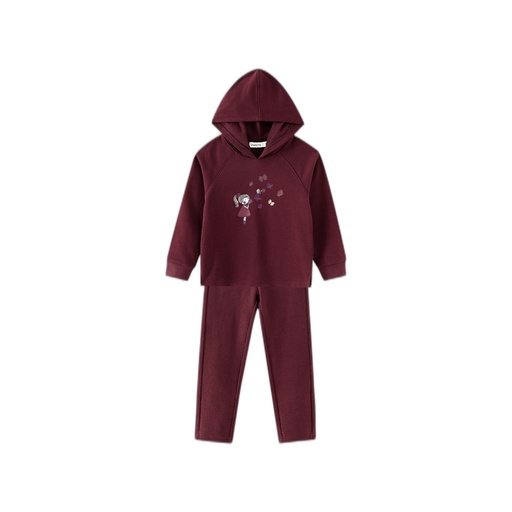 [F26-WBG602-BG] LITTLE GIRL GRAPHIC SWEAT SET