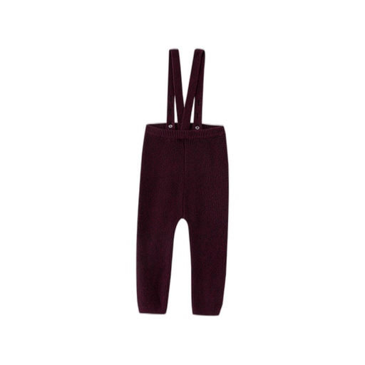 [F26-WBU601-BG] BURGUNDY MARLED SUSPENDER LEGGING