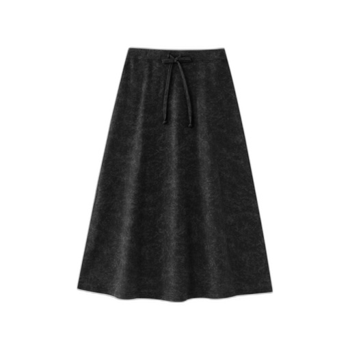 [F26-WS603-BK] MIDI TIE DYE SKIRT