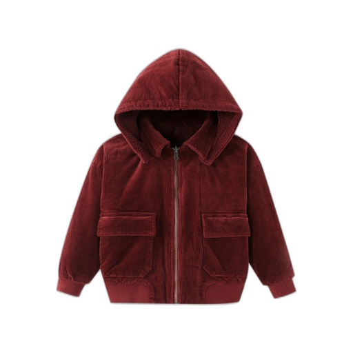 [F26-WOU602-RT] CORDUROY HOODED JACKET