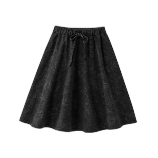 [F26-WS610-BK] TIE DYE CIRCLE SKIRT