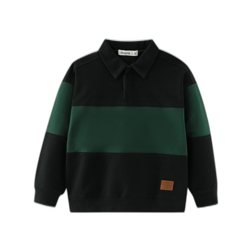 [F26-WBT607-GS] BOLD STRIPED POLO