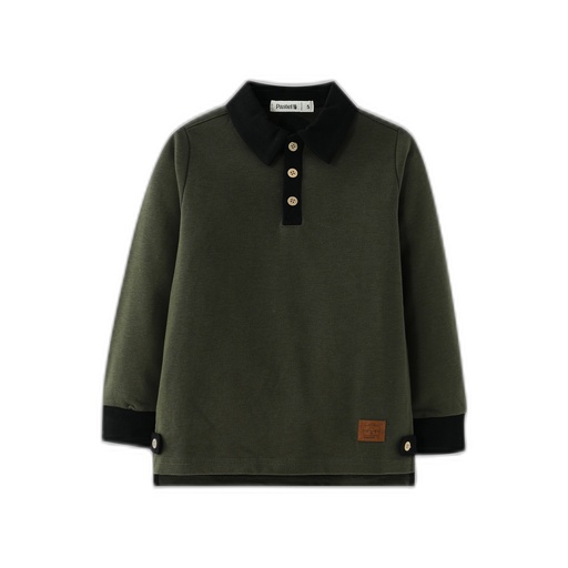 [F26-WBT608-OV] POLO WITH CONTRAST COLLAR