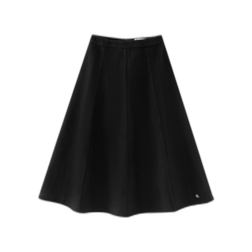 [IF26-S21-BK] WOOL CIRCLE SKIRT