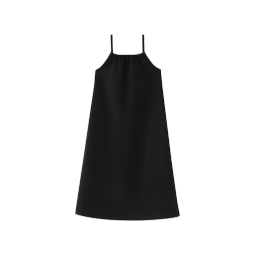 [F26-KG602-BK] THIN STRAPPED MAXI JUMPER