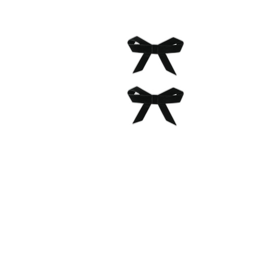 [F26-MAH607-BK-O/S] SMALL VELVET HAIRBOWS