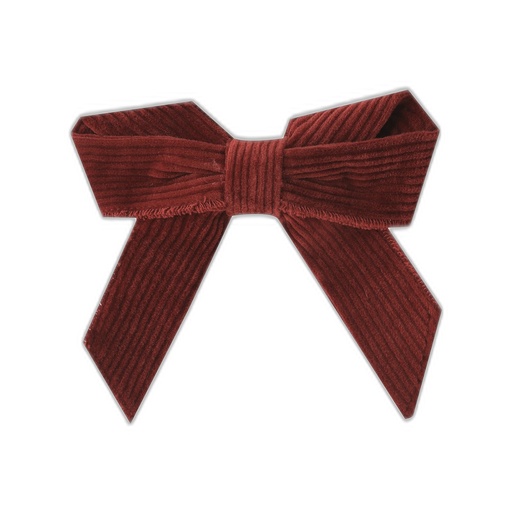 [F26-WAH605-RT-O/S] CORDUROY HAIRBOW