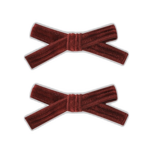 [F26-WAH606-RT-O/S] SMALL CORDUROY HAIRBOWS