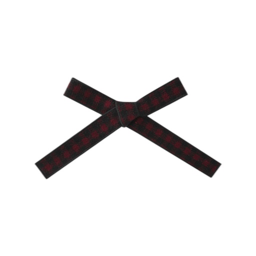 [F26-WAH607-BC-O/S] LARGE CHECKERED HAIRBOW