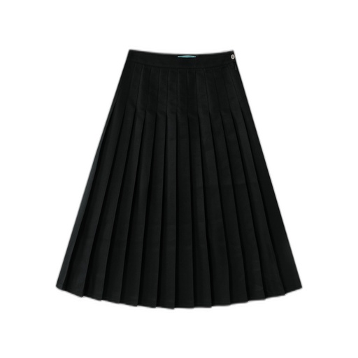 [BS-ST12-BK] MIDI CLASSIC PLEATED SKIRT