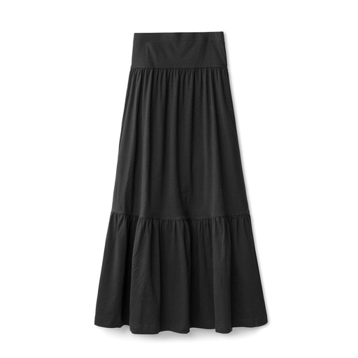 [BS-ST10] 2 Tiered Knit Maxi Skirt