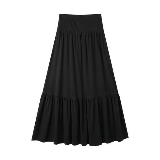 [BS-ST10] 2 Tiered Knit Maxi Skirt