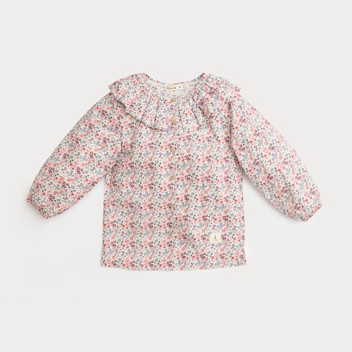 Ditsy Floral Clown Collar Blouse