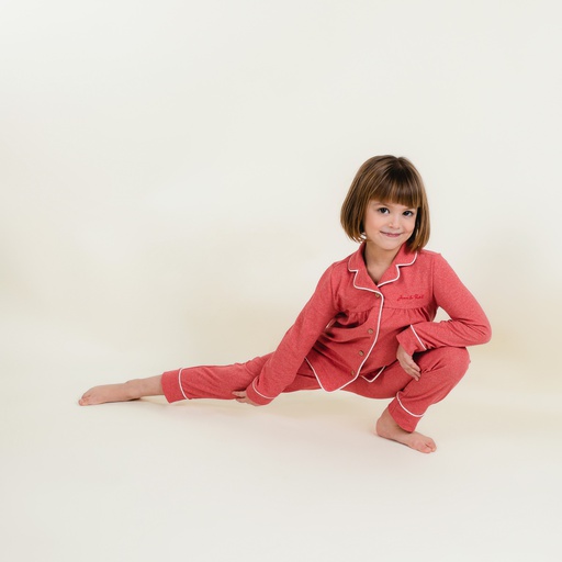 Piped Girls Pajama Set