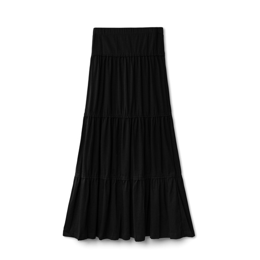 [BS-ST11] 3 Tiered Jersey Maxi Skirt