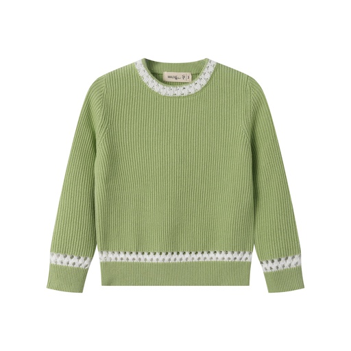 SWEATER WITH CONTRAST EDGING