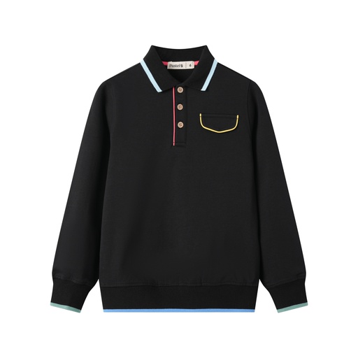 POLO WITH COLORED TRIMS
