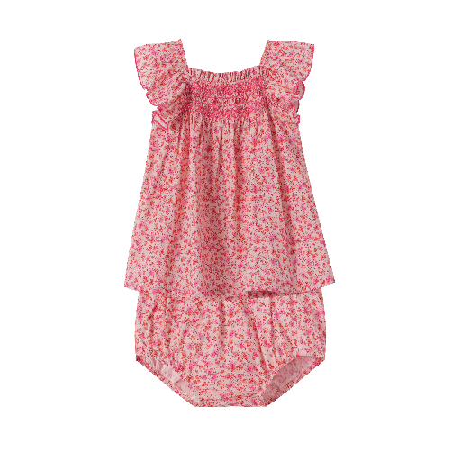 FLORAL FLUTTER SLEEVE TODDLER SET