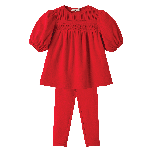 HIGH YOKE TUCKS ROBE SET