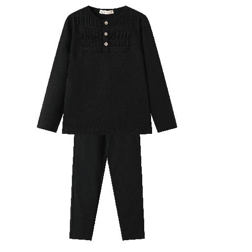 ROBE SET WITH TUCKS