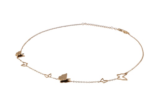 MULTI BUTTERFLY NECKLACE