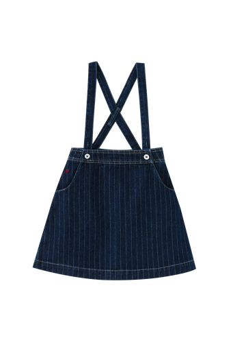 Striped Suspender Skirt