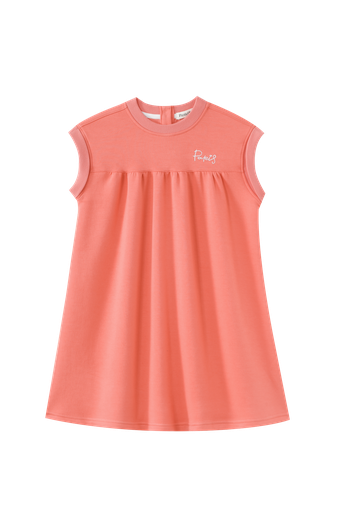 Drop Shoulder Heathered Dress