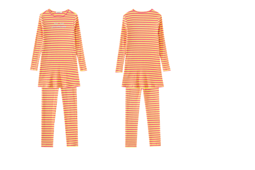 Striped Ribbed Nightshirt