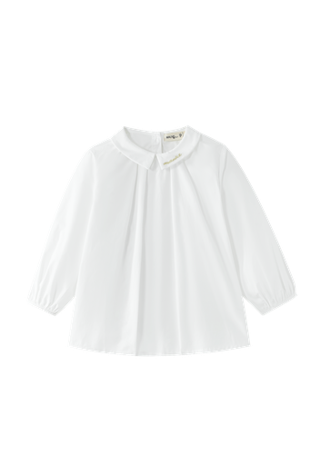 Pintuck Blouse With Collar