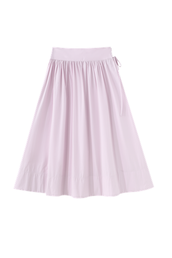 Midi Circle Skirt With Side Tie