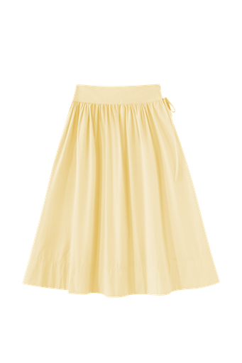 Midi Circle Skirt With Side Tie