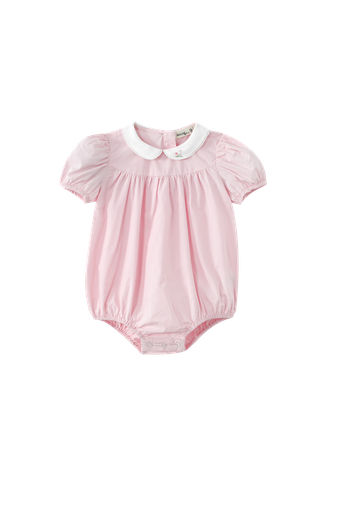 Embroidered Collar Romper