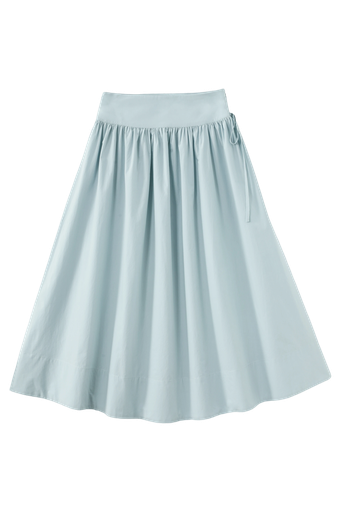 Midi Circle Skirt With Side Tie